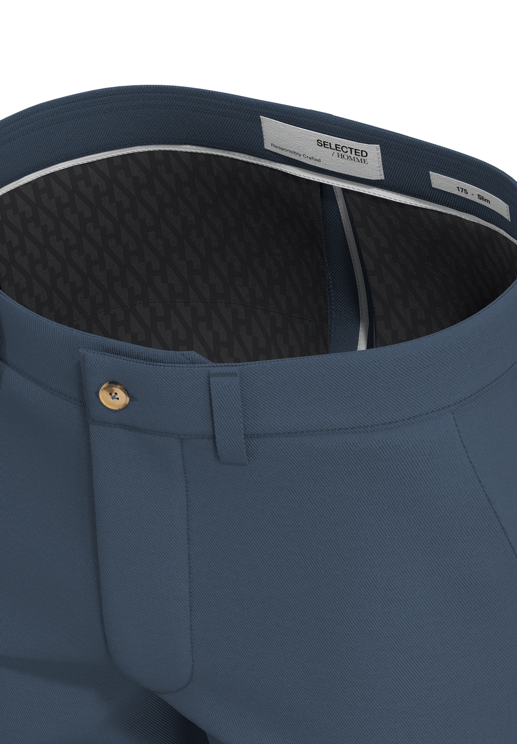 Slim Miles Chinos - Blå/ Bering Sea